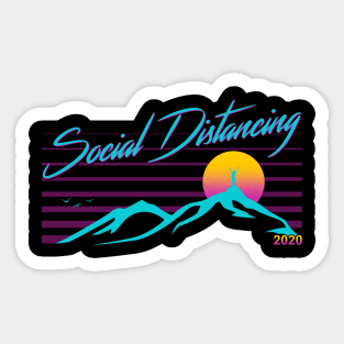 Social Distancing Sticker